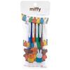 BSS Ручка-гелевая шариковая Miffy Sarasa EB327C, Нано, Набор из 4 цветов, 0,3 мм, Друзья,
