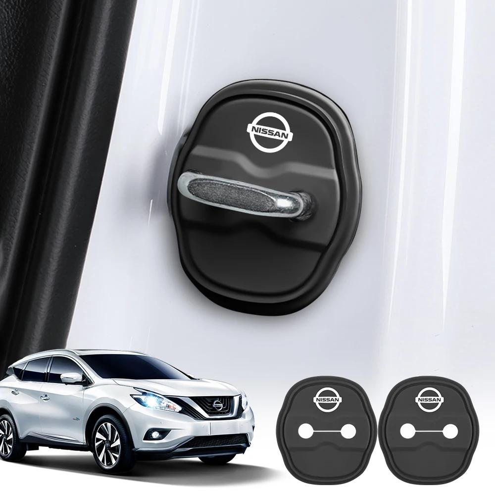 Для Nissan nismo X-Trail Qashqai Juke Teana J32 Serena Leaf Micra 2/4 шт. Автомобильный стайлинг Автомобильный силиконовый чехол-наклейка на замок двери