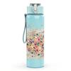 1PC Multicolor Paint Splash Texture Print 750ml Color Plastic Sports Water Bottle Leakproof Flip Straw Lid Suitable for Sports Office Home Use