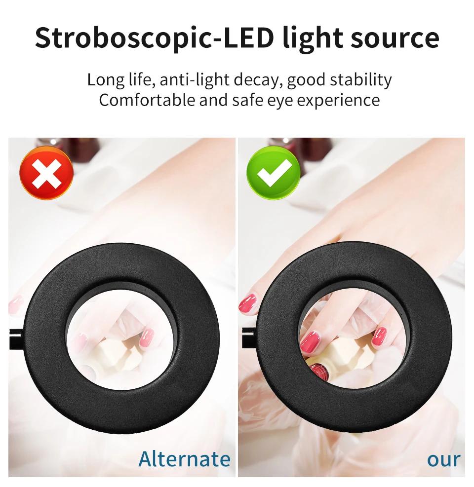 Складная настольная лампа на 360°, защита глаз, студенческая настольная лампа, анти-синий свет, зажимная лампа, зарядка через USB, лампа для чтения с регулируемой яркостью света