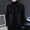 Autumn and Winter Woolen Coats, Men's Warm Woolen Jackets, Men's Trendy and Handsome Youth Imitation Mink Jackets, Sheep Sheared Wool