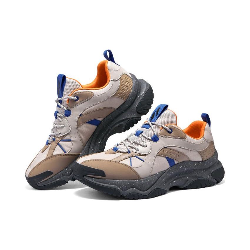 Skechers Lifestyle Обувь для лунного света Спортивная Прочная Низкие Кроссовки для бега Мужские кроссовки Серый Коричневый 183186-NTMT