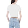 Calvin Klein Однотонная футболка с коротким рукавом, женские топы, белая J224288-YAF