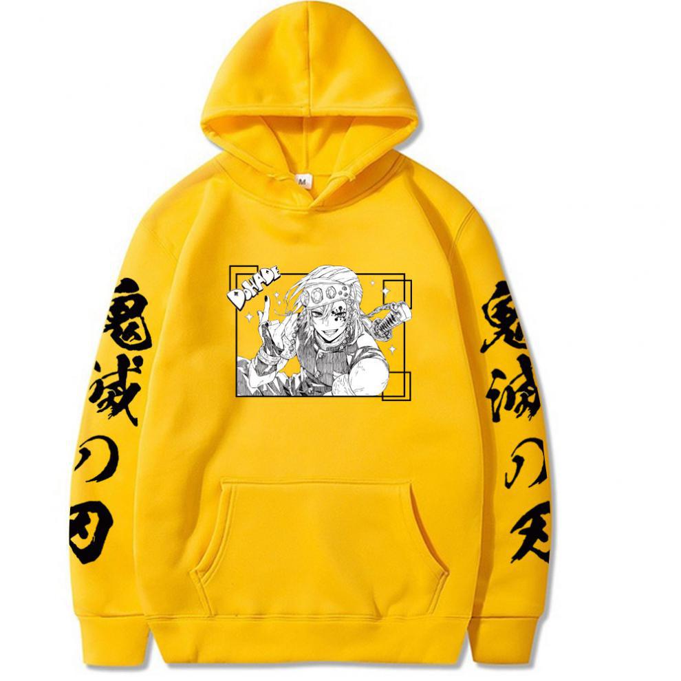 Kimetsu No Yaiba Harajuku Аниме Demon Slayer Hoodie Oversize Streetwear Kawaii Manga Uzui Tengen Крутые графические толстовки Топы