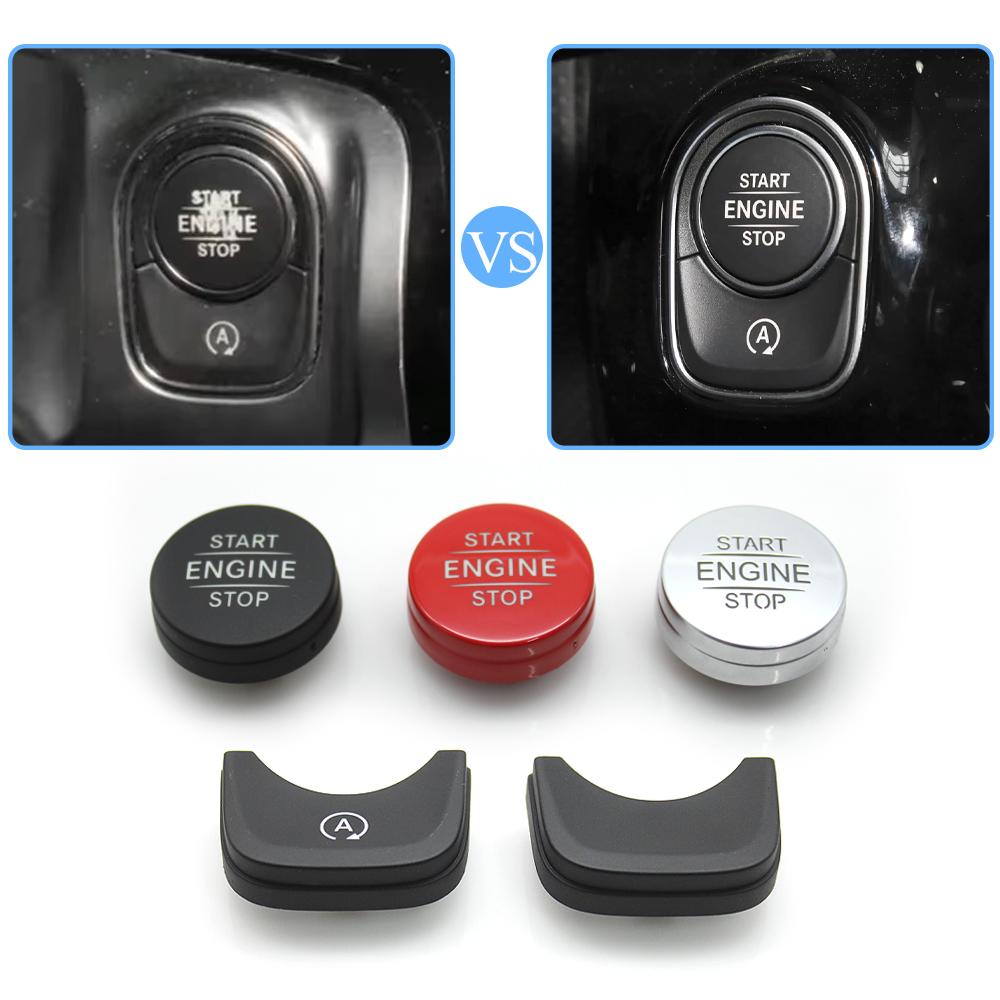 Car Engine Ignition Start Stop Switch Auto Button Trim Strip For Benz A B V CLA Sprinter W177 W247 W447 W448 W118 W907 W910