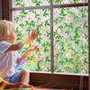 1 Sheet Glass Sticker Double-sided Viewing Stained Removable PVC Colorful Window Stickers Flower & Vine Glass Window Film