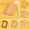 Sticker Organizer Binder Clear Zippered A5/A6 Sticker Storage Holder Reusable Album Sticker Collection Book for Adult