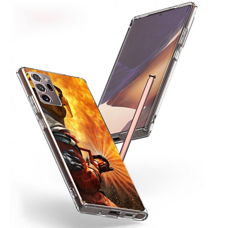 Чехол для телефона «Герой-пожарный Пламя» для Samsung Galaxy S26 S25 Edge S23 S24 Ultra S22 Plus S21 S20 FE Уникальный чехол Мягкий чехол Galaxy S