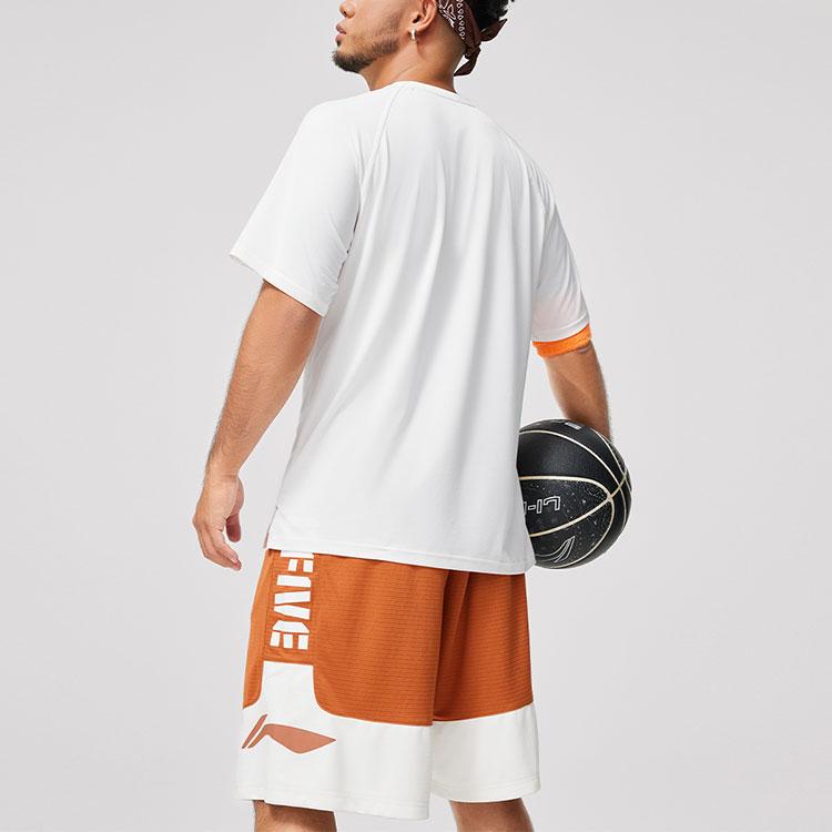 Li Ning Мужская футболка BADFIVE Цвет слоновой кости ATSU079-1