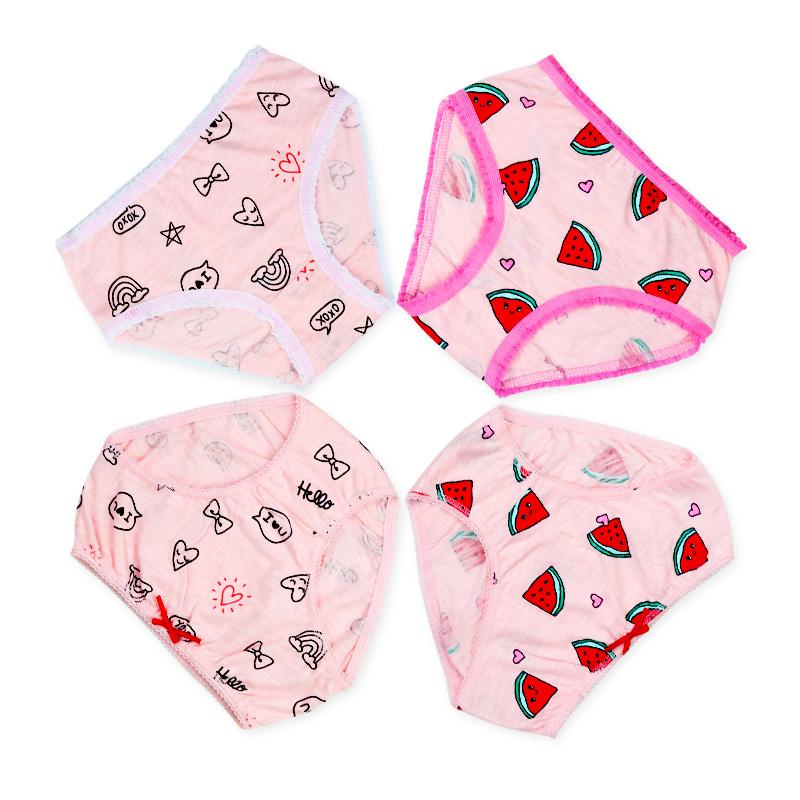 5 PCS/lot Girl Baby Underwear Briefs Children Panties Kids Clothes 4 PCS/lot