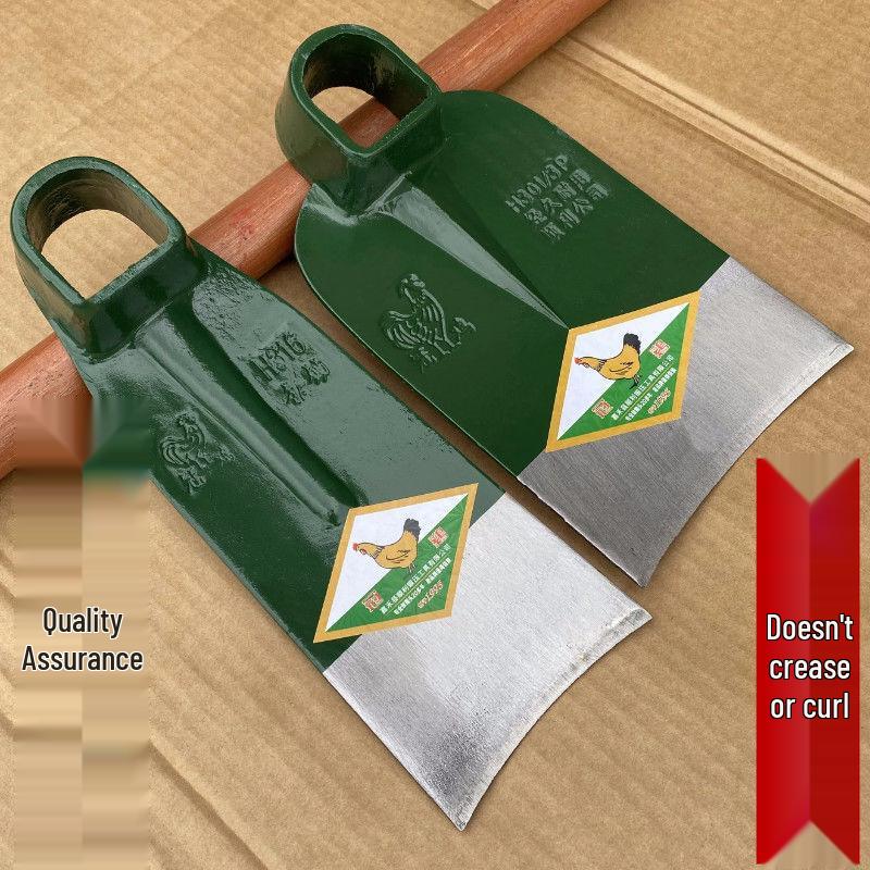 Лопата с широким лезвием из высокотвердой марганцевой стали для копания и обрубки корней