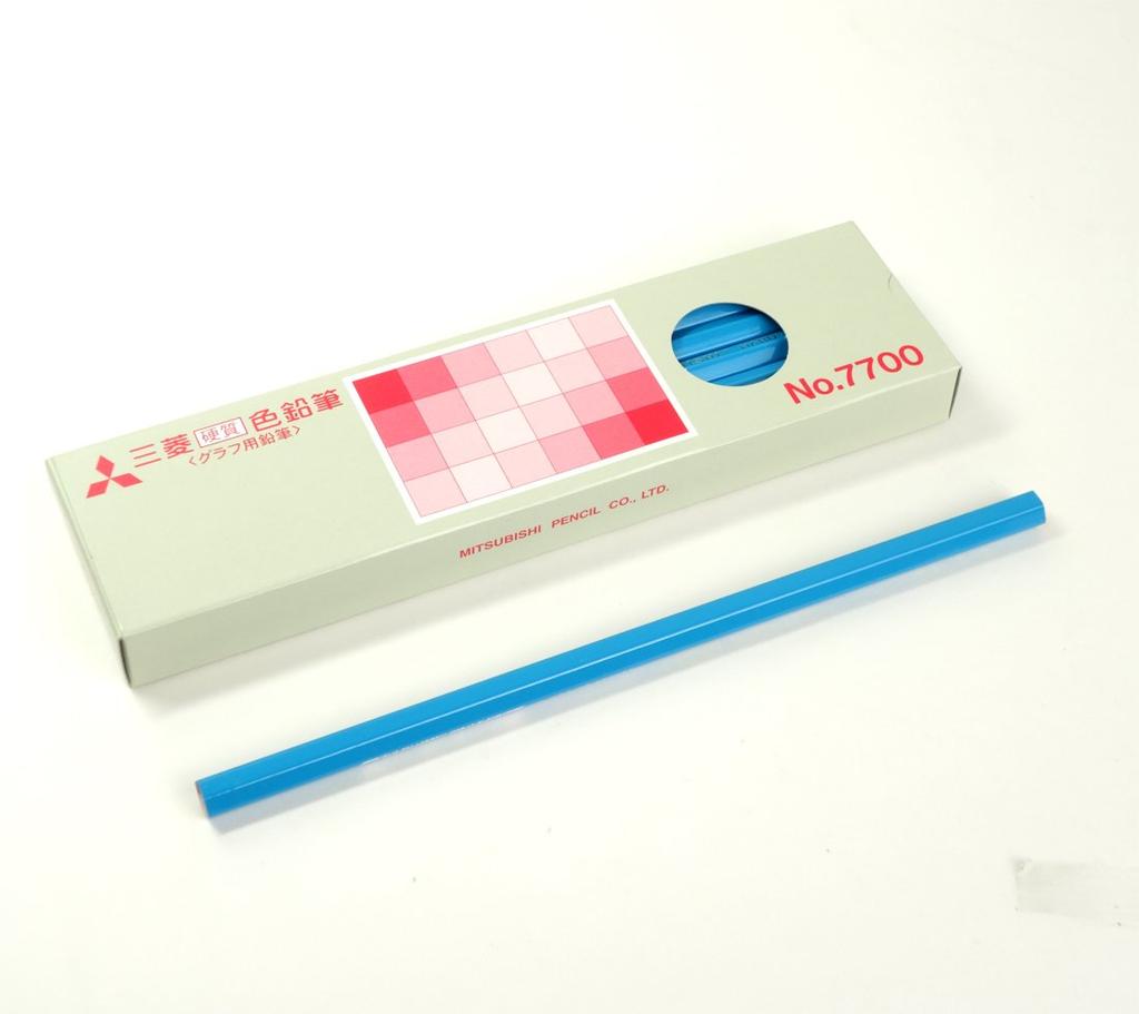 Цветные карандаши Mitsubishi Pencil, Твердые, Синий, K7700.8