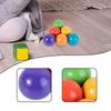 6Pcs Rainbow Wooden Balls Color Sorting Replacement Matching Games Preschool Learning Materials for