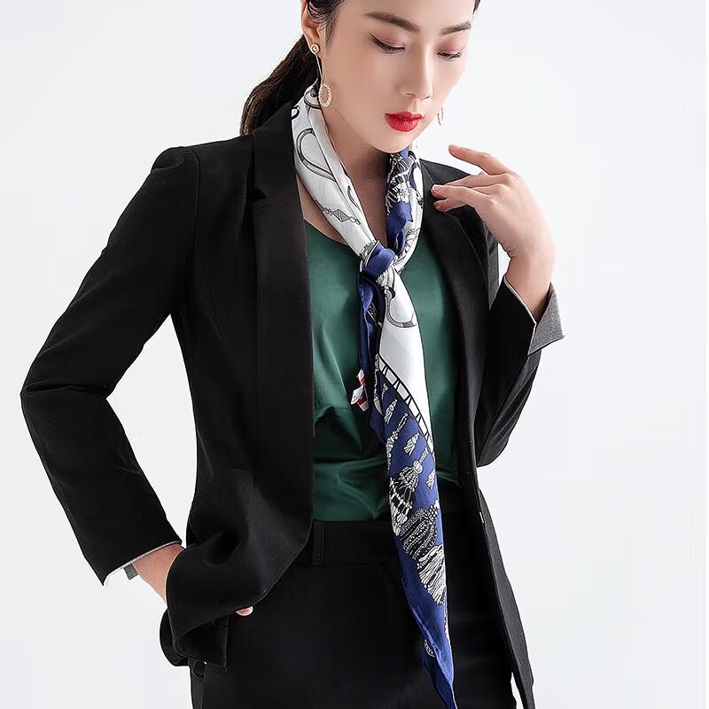 Hengyuanxiang 100% Mulberry Silk Square Scarf