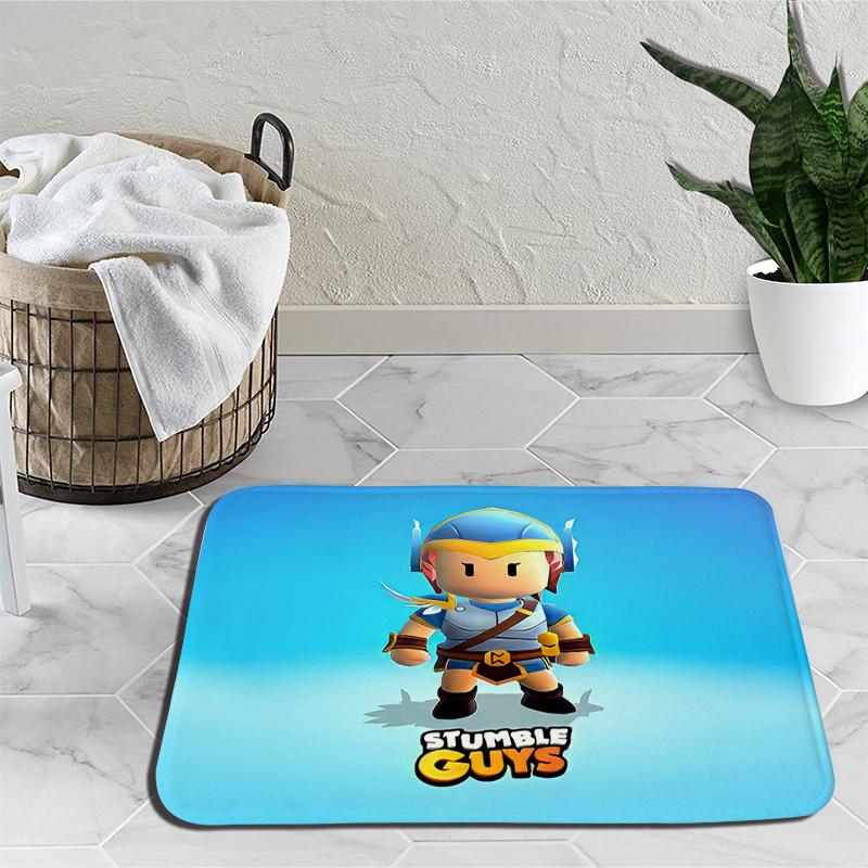 Ковер с героями мультфильмов Stumble Guys, ковер для игр, украшение для спальни, коврик для йоги, аниме, уличный ковер, нескользящий ковер, подарок на день рождения