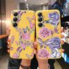 Мягкий силиконовый чехол Flower для Xiaomi Redmi Note 13 Pro 13C Poco C65 Samsung A35 A55 M35 S24 Huawei Honor 200 Realme Camera Защитный противоударный чехол
