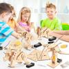 1/4 шт. STEM-игрушки Динозавр для детей 3D Деревянная модель-пазл Модель робота Набор для сборки DIY Образовательные Научные Строительные STEM-проекты Подарок