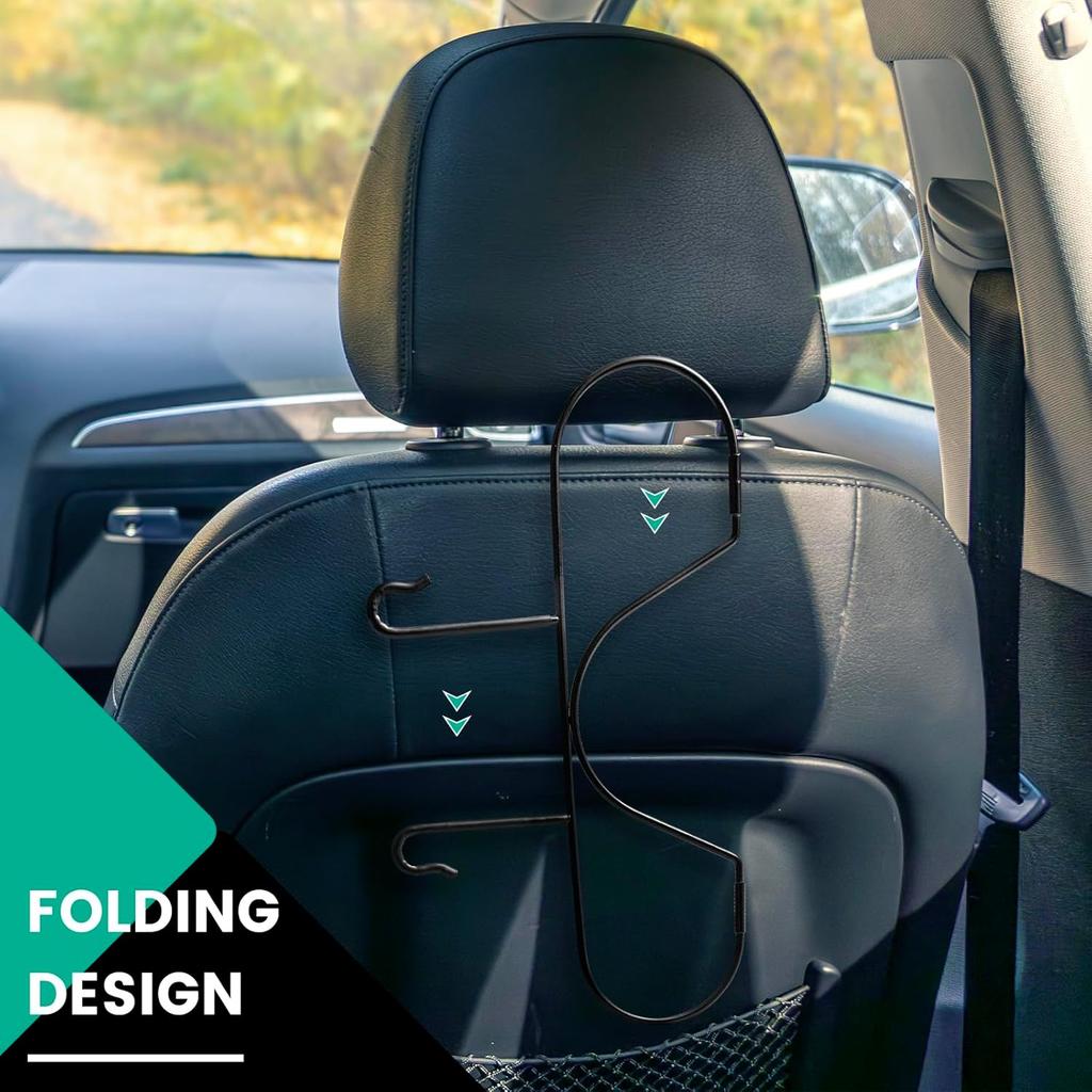 Складная вешалка для шляп для автомобиля, держатель для ковбойской шляпы для грузовика, внедорожника, легкового автомобиля(Сохраняйте форму шляпы), Автомобильный держатель для каски на спинку сиденья, вешалка для одежды в автомобиль, ковбой