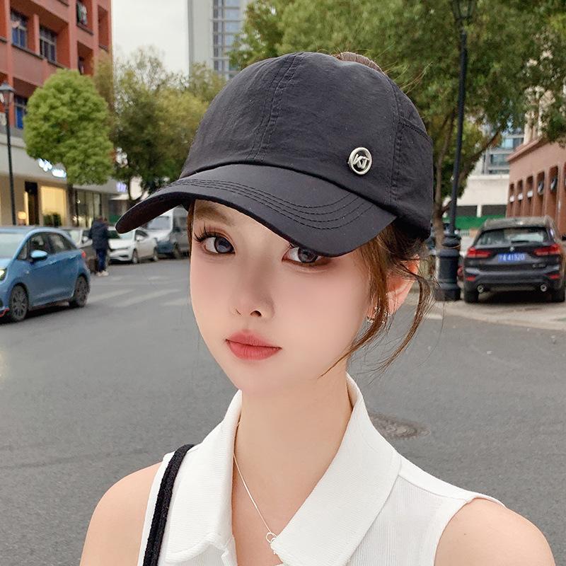 Baseball cap Children's empty top versatile outdoor sports cycling visor, small face anti-ultraviolet quick-drying sun protection cap