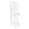 3 Tier Small Corner Shelves Plant Standing Rack for Small Spaces Bathroom Bedroom Organizer