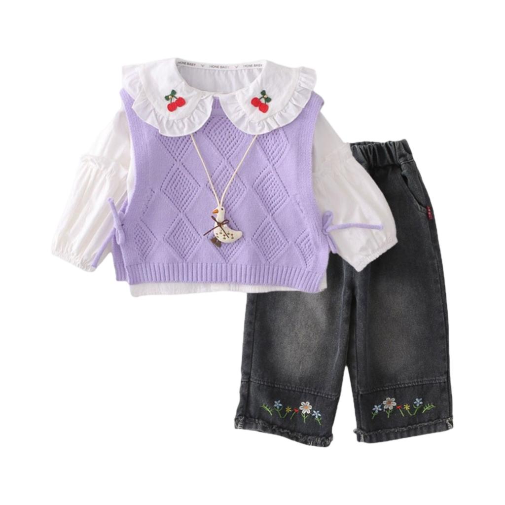 Детский повседневный комплект с длинным рукавом, удобные наряды для повседневной носки