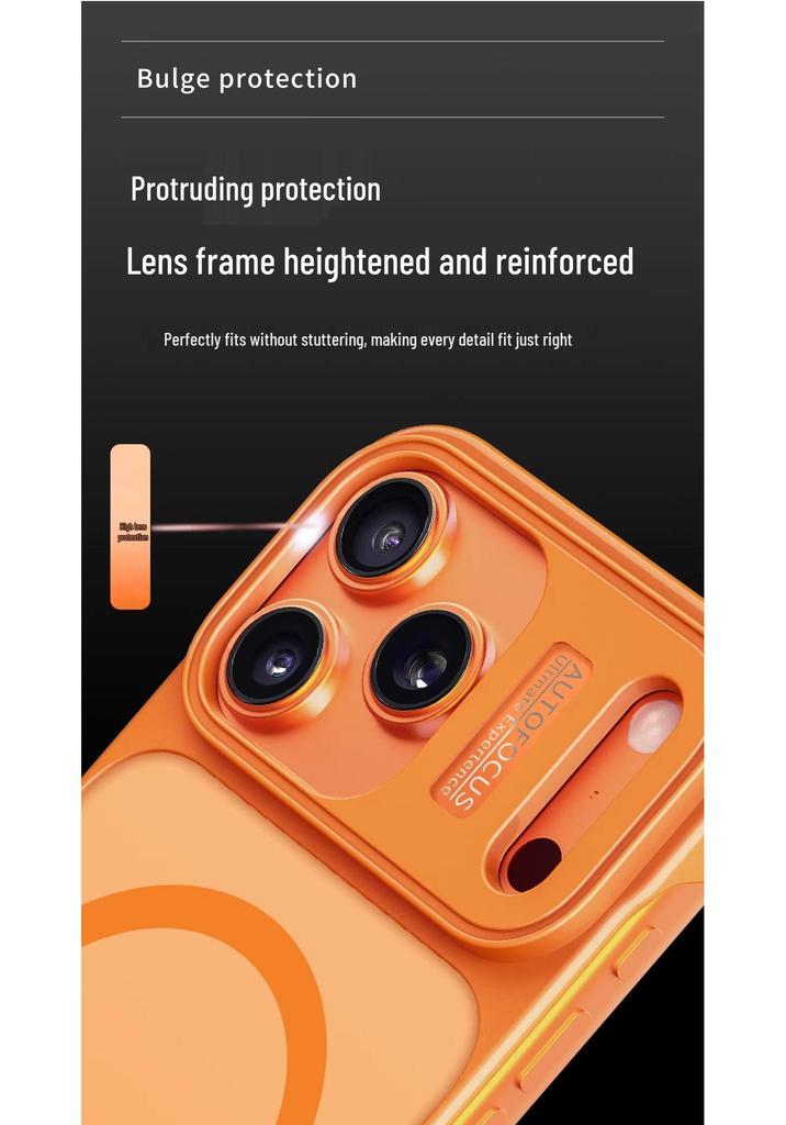 Чехол для iPhone 17 Pro Max: Безрамочная AG Матовая Магнитная, Ударопрочная Защитная Крышка.