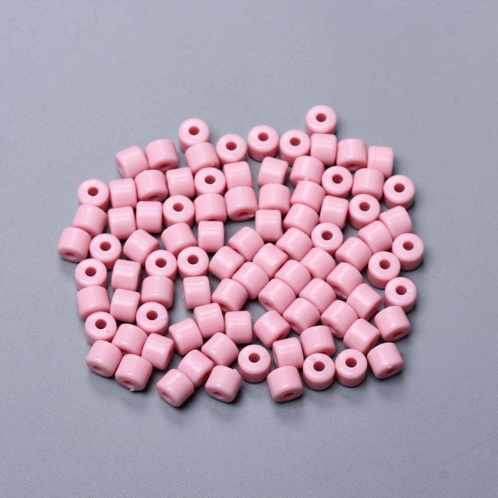 6,5 мм 100 шт. кремового цвета акриловые цилиндрические бусины для изготовления ювелирных изделий своими руками брелок серьги ожерелье браслет модные материалы аксессуары