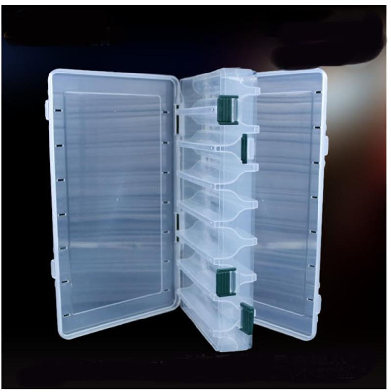 Ящик для рыбалки, 14 отделений, аксессуары для рыбалки, коробки для крючков для хранения, двусторонняя высокопрочная коробка для рыболовных приманок, коробка для снастей