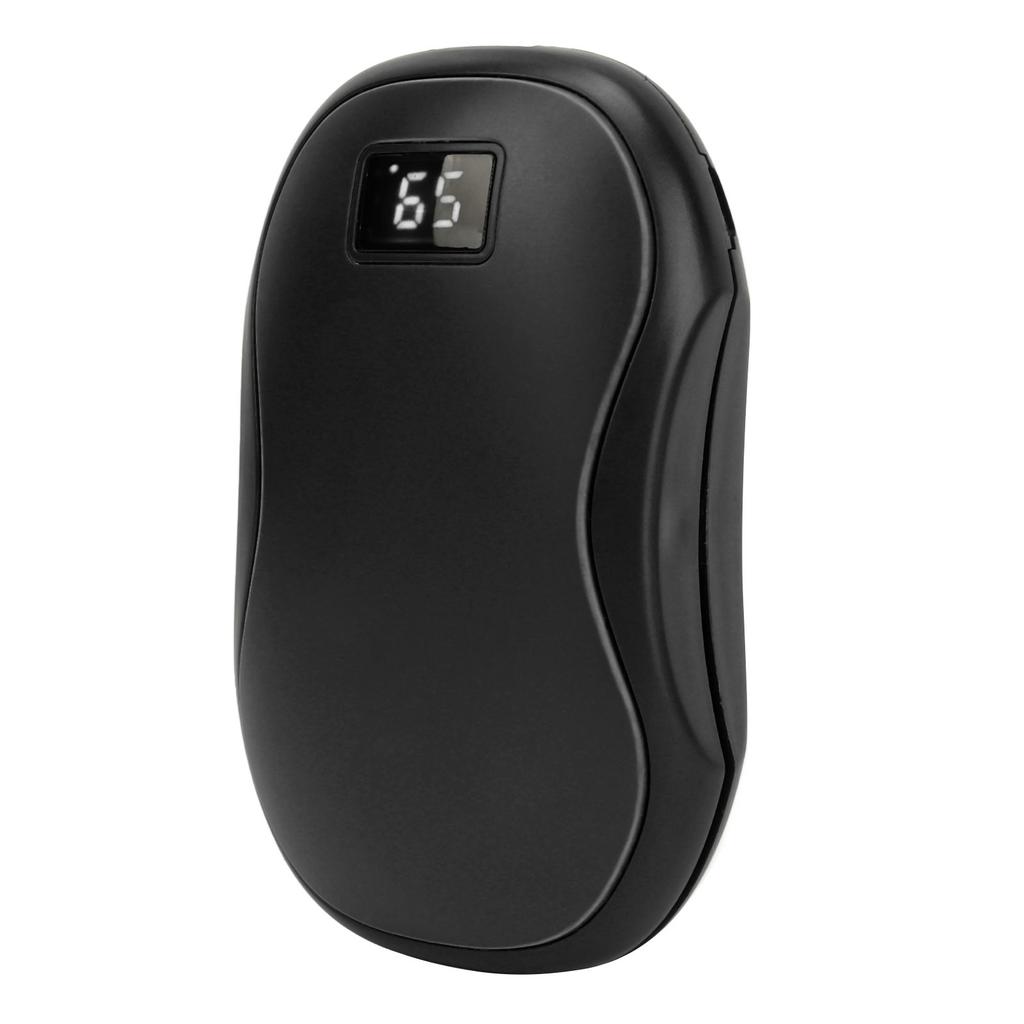 Электрическая грелка для рук Перезаряжаемый павербанк Двусторонняя нагревательная панель Дисплей 6000 мАч Карманный размер Рука