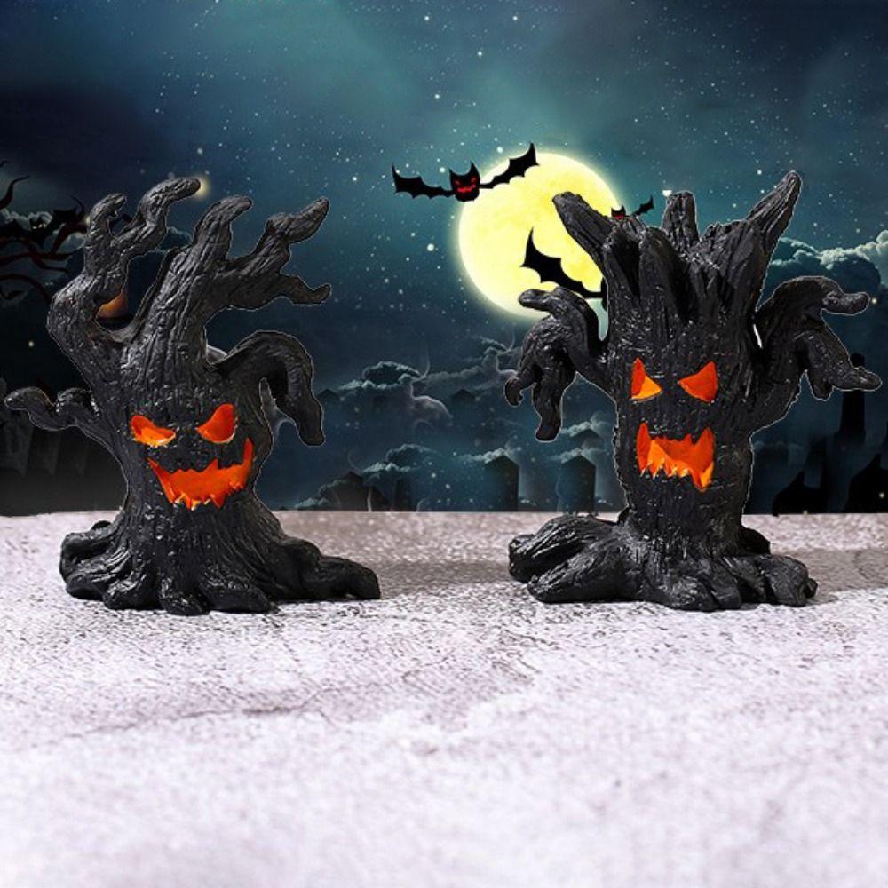 Handmade Tree Spirit Miniatures Resin Crafts Ghost Stake Ornaments Succulent Accessories