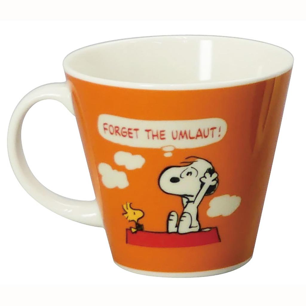 PEANUTS Comic Retro Mug Birthday Yamaka (Snoopy) (Orange) 340ml, Gift, Gift, Women's, Tableware, Shoten, SN2701-11