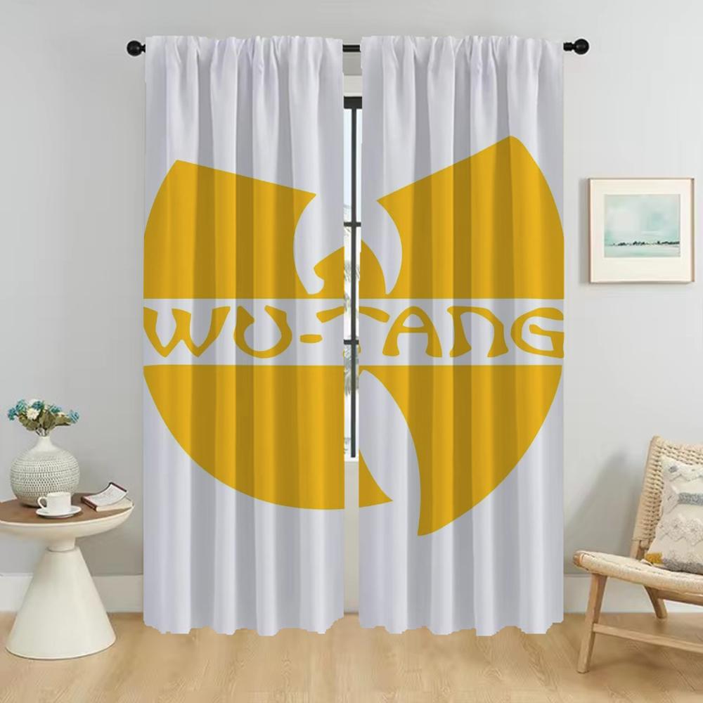 Тюль Wu T-tang Clans для спальни, украшение на Хэллоуин, затемняющие шторы для комнаты, 2-панельные шторы, разделительные шторы для детской комнаты