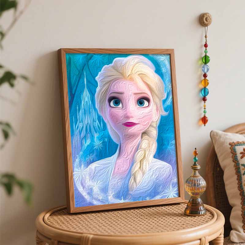 Disney Elsa Frozen Paint By Number Kit Number Drawing Canvas DIY Picture Home Decor Modern Wall Art Gift Painting Personalized Decor