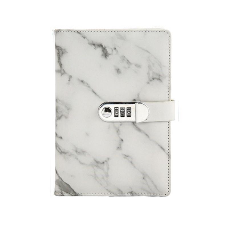 Новый школьный блокнот, бумага, 100 листов, личный дневник с кодом замка, толстый кожаный блокнот, офисные школьные принадлежности, подарок