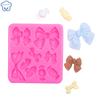 Формы для художественных изделий из смолы в виде банта, помадка, шоколадный пудинг, силиконовая форма, дизайн банта, моделирование, украшение торта, инструменты для украшения торта