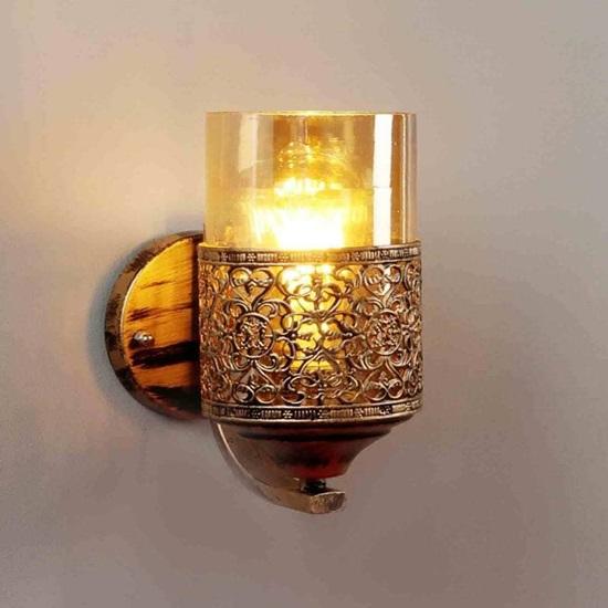 20 Вт настенный светильник с блестящим стеклом для спальни гостиной интерьер без лампочки