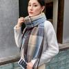 Women's Winter Casual Plaid Scarf Japanese Imitation Cashmere Thick Warm Scarf Scarf Shawl