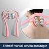 Роликовый массажер для шейного отдела позвоночника для снятия боли, глубокий массаж тканей, расслабление шеи, массажный ролик для шеи, шеи, талии, ног, стоп