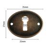 2Pcs Keyhole Cover Plate Oval Insert Furniture Key Escutcheons Door Drawer Plates Protector DIY Jewelry Making Metal Connectors