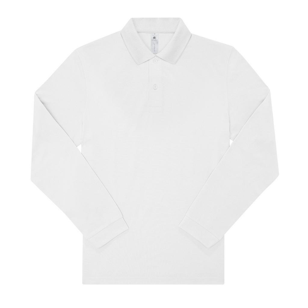B&C Mens My Long-Sleeved Polo Shirt