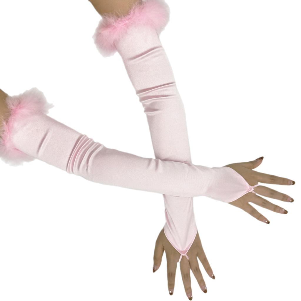 Elegant 1920s Party Fingerless Gloves for Women Long Length Arm Sleeves for Various Occasion Teaparty Dressingup Armwear