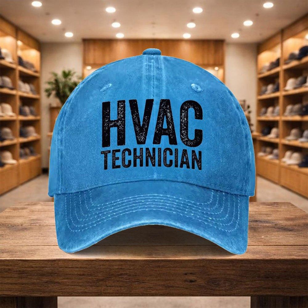 pc Adjustable Snapback Baseball Cap Suitable for HVAC Technician Lightweight Unisex Hat with Sandwich Casual Sports Cap for M