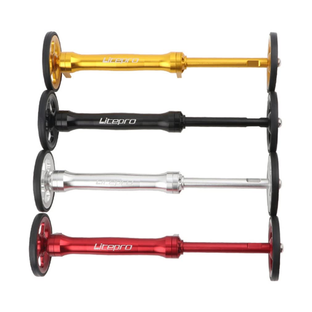 Litepro Easy Wheel Удлинитель Телескопическая Штанга Велосипед Алюминиевый Сплав Задний Багажник Детали для Колеса Складного Велосипеда (Серебро + Бар)