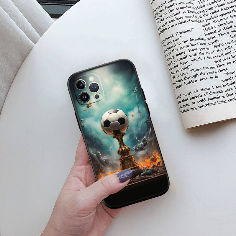 MH59 Чехол для телефона с футбольным мячом для iPhone 7 8 11 12 13 14 15 16 17 16E XS Pro Max XR X SE Air
