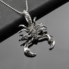 Модное мужское ожерелье из нержавеющей стали с подвеской в виде скорпиона