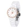 TIME100 Luxury Seashell Dial Ceramic Quartz Watch for Women Diamond-Set