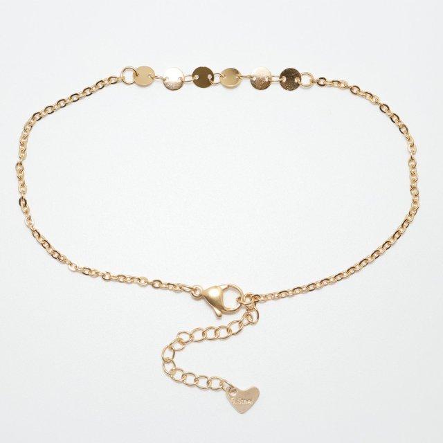 304 Stainless Steel Anklet For Women Gold Color Round Chain Anklet Leg Bracelets On The Leg Jewelry Women Accessories ,1 Piece