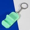Phone Stands Mini Portable Lazy Phone Holder with Keychain Keyring Phone Stand Universal