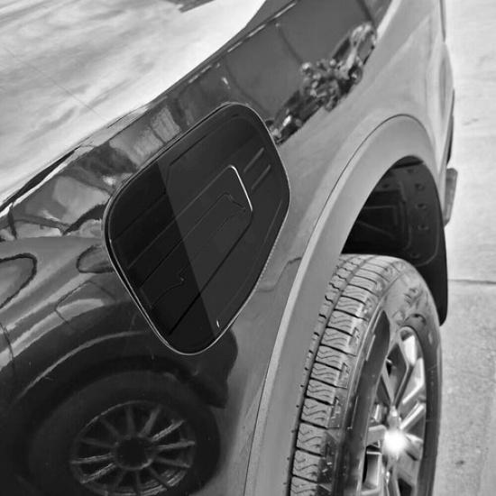 Gas Tank Cap Cover Fuel Filler Cover 8PCS For Ford Ranger -2024 Bright Black