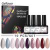 6/10pcs 8ml Gel Nail Polish Set Soak Off UV Gel Polish Bright For Nail Art Design LED/UV Lamp